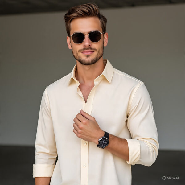 Poly Laffer Cotton Shirt (Plain)