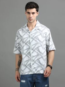 Men's Rayon Oversize Fit Half  Sleeve Shirt