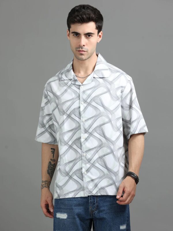 Men's Rayon Oversize Fit Half  Sleeve Shirt